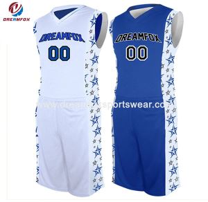 Sublimasi Ganda Sisi Pria Terbaru Menyesuaikan Kaus Basket